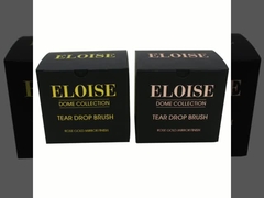 Escova de empacotamento de Rose Gold For Make Up da caixa de Matte Black Paper Cosmetic Brush