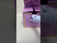 Caixa lateral dobro impressa da caixa de dobramento para o transporte da flor do feriado