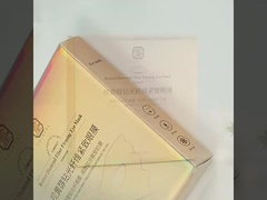 Pequenas mulheres perfume óleo fragrância caixa de presente de beleza embalagem com papel holográfico