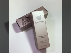 Taxa personalizada de revestimento UV de luxo de creme de embalagem cosmética caixas com papel metálico dourado