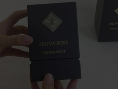 Caixa de embalagem cosmética fosca com alça e material plástico