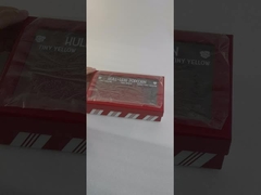 Acessório de fita Logotipo personalizado Caixas de papelão pequenas Solução de embalagem cosmética com janela transparente