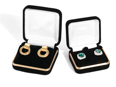 Caixa de empacotamento da joia de veludo