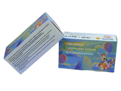 Embalagem de câmera personalizada roxa