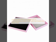 Unboxing Wow! Caixas rígidas de luxo rosa para cosméticos/joias à prova de quebra, prontas para inserção de espuma