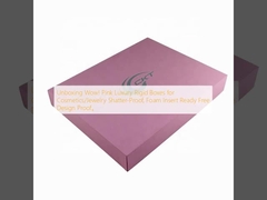 Unboxing Wow! Caixas rígidas de luxo rosa para cosméticos / jóias à prova de ruptura, espuma insere pronto prova de design livre.