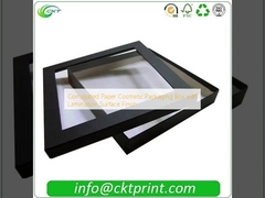 Caixa de embalagem cosmética de papel ondulado com acabamento de superfície laminada