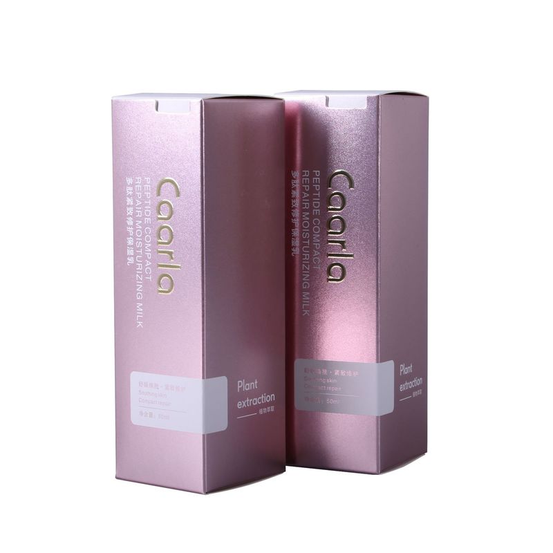 Caixas de embalagem de cosméticos de luxo com cor dourada rosa