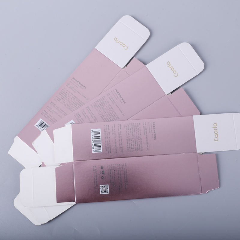 Caixas de embalagem de cosméticos de luxo com cor dourada rosa