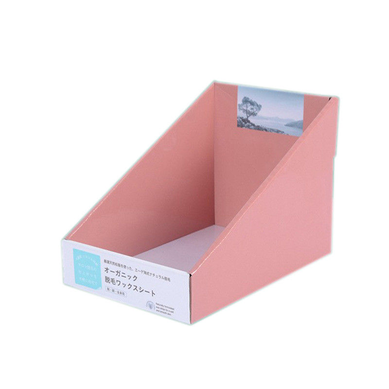 Caixas de exposição onduladas feitas sob encomenda imprimindo deslocadas do produto dos suportes de exposição da loja do cartão