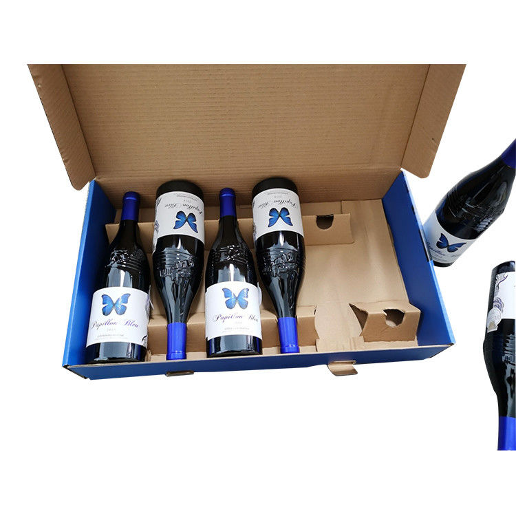 As caixas de presente resistentes do encarregado do envio da correspondência imprimiram o vinho feito sob encomenda colorido de 6 blocos