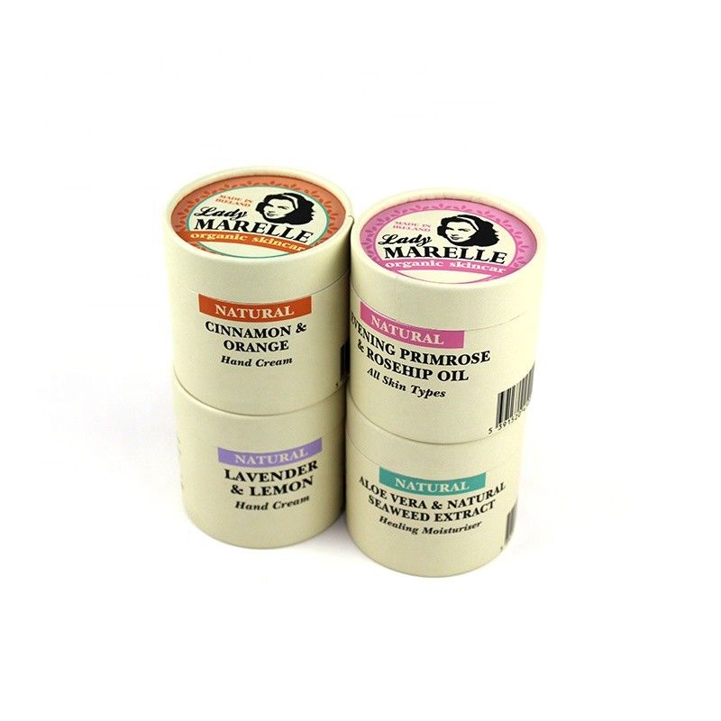 Produto de cartão Caixa de tubo de papel redondo para frasco de creme com tamanho personalizado