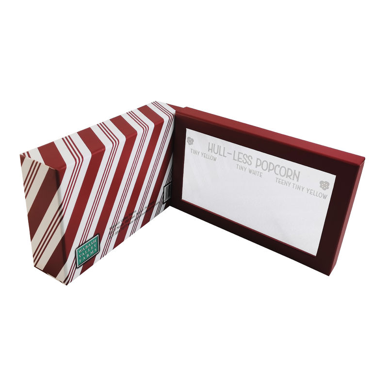 Acessório de fita Logotipo personalizado Caixas de papelão pequenas Solução de embalagem cosmética com janela transparente