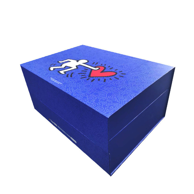 Caixas de presente decorativas personalizadas com logotipo com tampas e estilo de dois andares