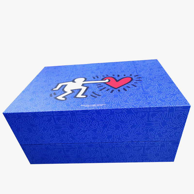 Caixas de presente decorativas personalizadas com logotipo com tampas e estilo de dois andares