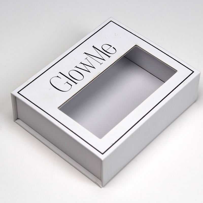 Pequenas Caixas Magnéticas de Cartão de Presente com Portas de Janela com Tamanho e Logotipo Personalizados