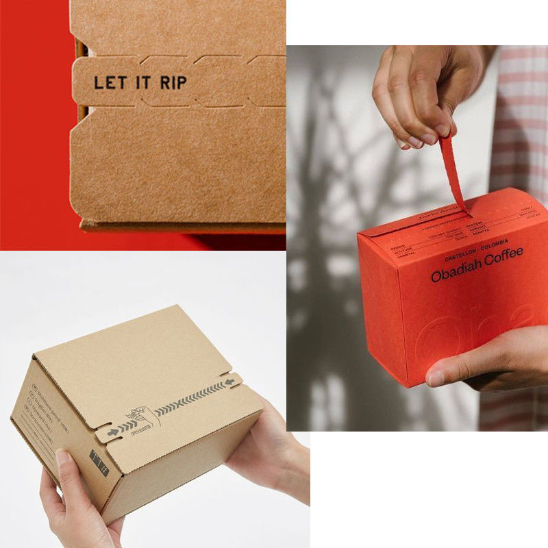 Caixas de correio personalizadas de papel com logotipo para envio de produtos