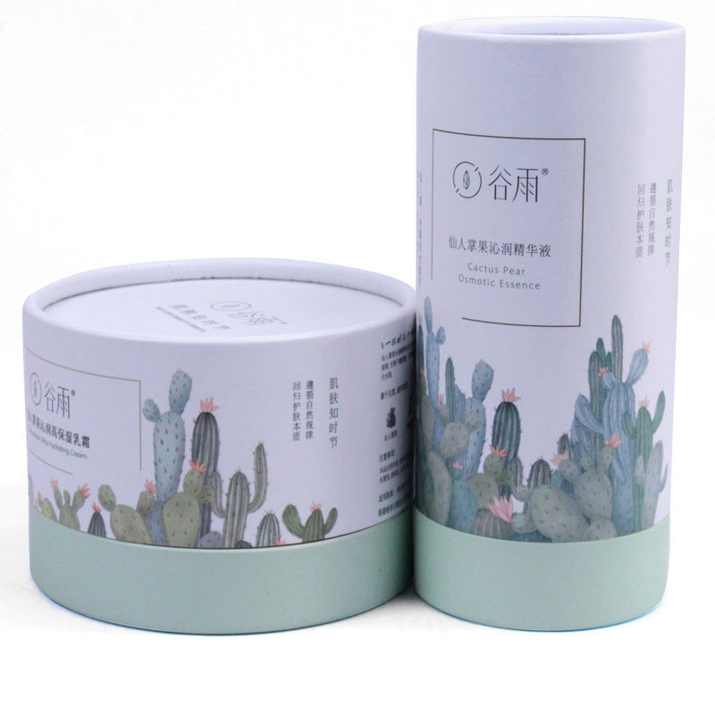 Caixa cosmética redonda inovadora de papelão com design personalizado embalagem de cores Produto de cuidados com a pele por atacado perto de mim