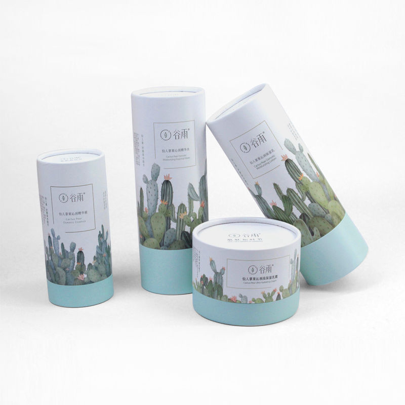 Caixa cosmética redonda inovadora de papelão com design personalizado embalagem de cores Produto de cuidados com a pele por atacado perto de mim