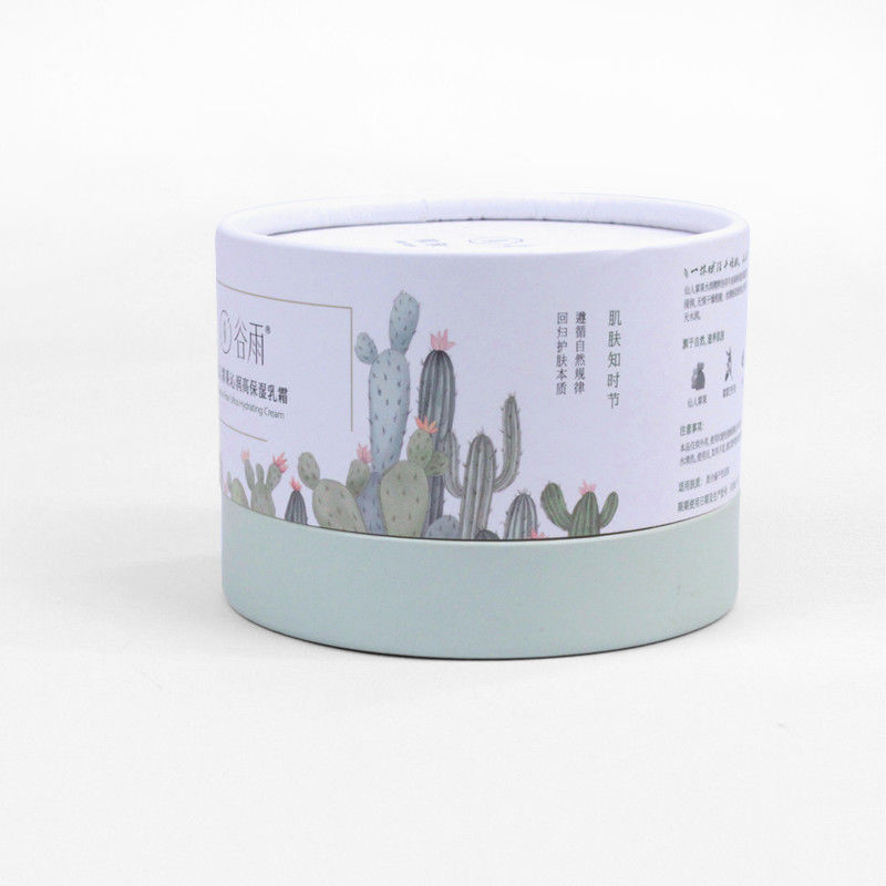 Caixa cosmética redonda inovadora de papelão com design personalizado embalagem de cores Produto de cuidados com a pele por atacado perto de mim