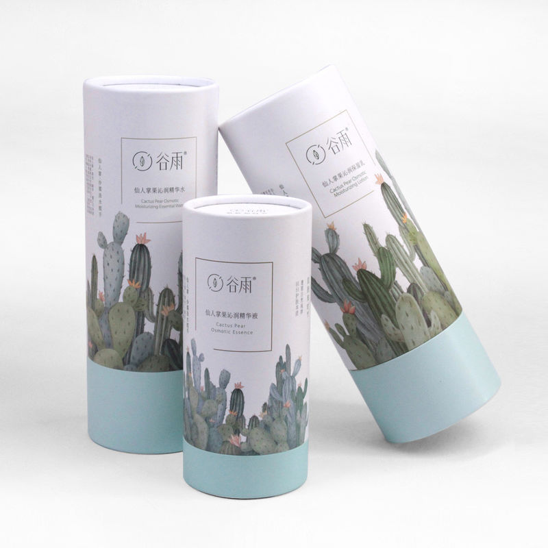 Caixa cosmética redonda inovadora de papelão com design personalizado embalagem de cores Produto de cuidados com a pele por atacado perto de mim