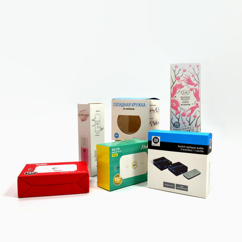 Caixas de embalagem vazias personalizadas com logotipo Caixa de cartão branca Todos os tipos de caixas de exibição de produtos