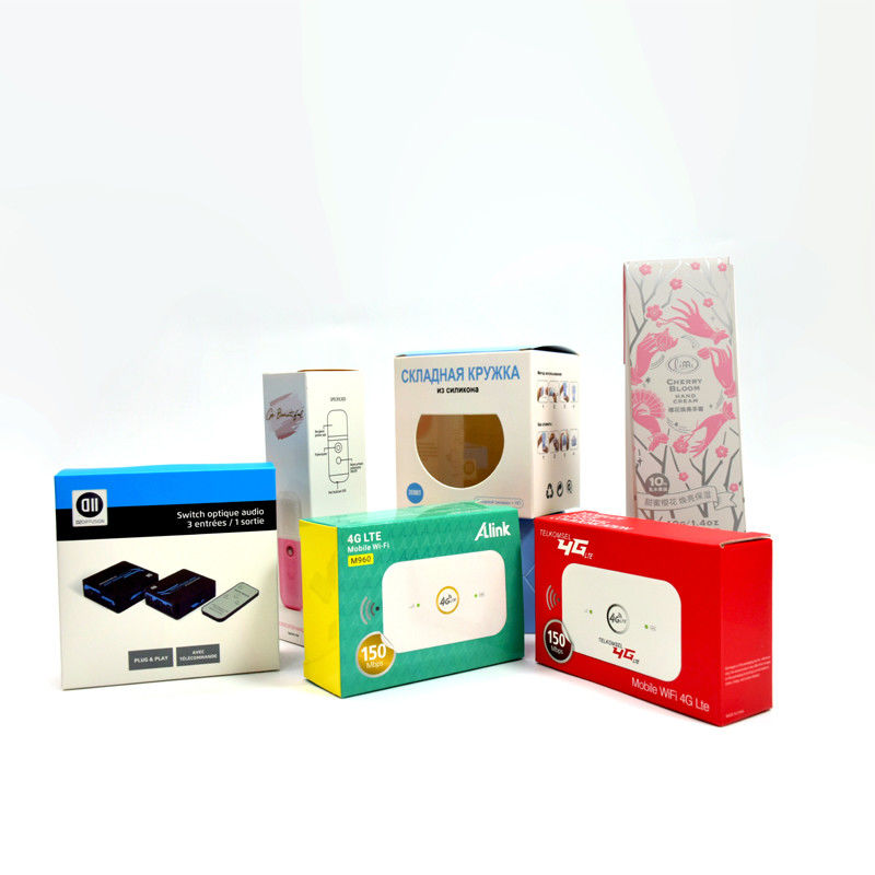 Caixas de embalagem vazias personalizadas com logotipo Caixa de cartão branca Todos os tipos de caixas de exibição de produtos