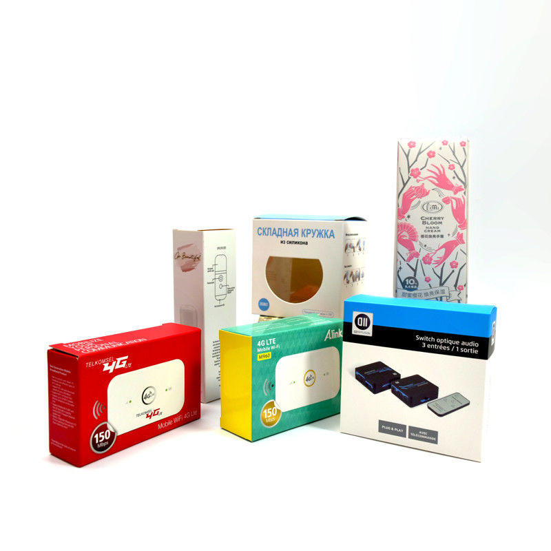 Caixas de embalagem vazias personalizadas com logotipo Caixa de cartão branca Todos os tipos de caixas de exibição de produtos
