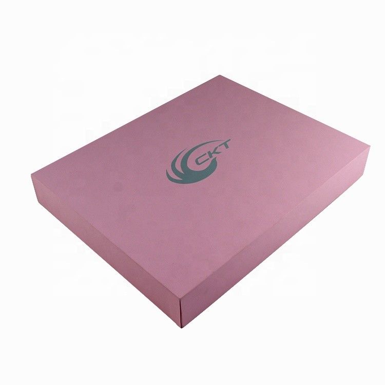 Caixa de papel cosmético personalizada Caixa de presente rosa com superfície de veludo Ideal para equipamentos de beleza