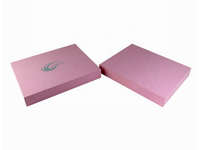 Caixa de papel cosmético personalizada Caixa de presente rosa com superfície de veludo Ideal para equipamentos de beleza