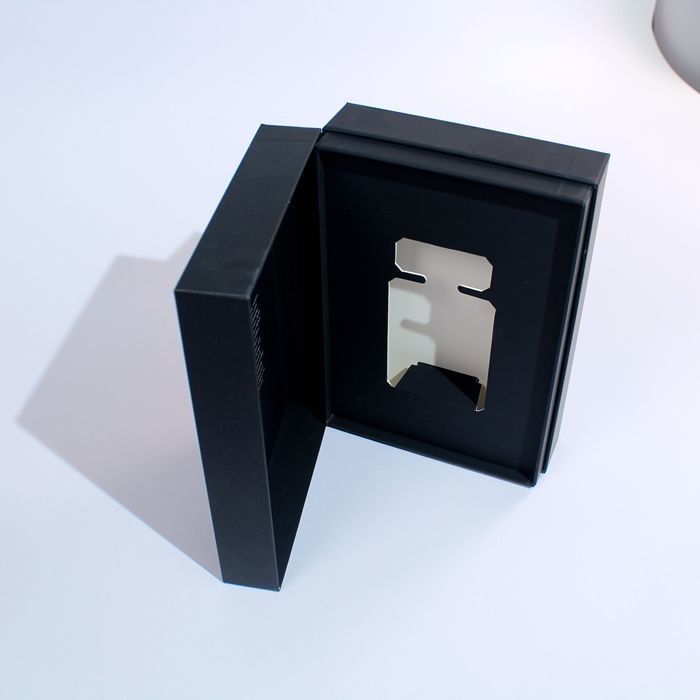 Caixa de presente de perfume branco e preto Caixas de embalagem pequenas adequadas para cuidados com a pele com logotipo personalizado