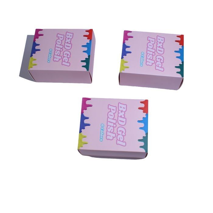 Embalagem de produtos de beleza personalizados Caixas adequadas para unhas falsas Designs de cuidados com a pele caixa de presente caixa de papel pequena