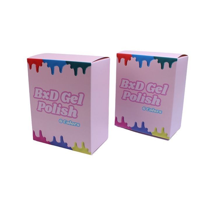 Embalagem de produtos de beleza personalizados Caixas adequadas para unhas falsas Designs de cuidados com a pele caixa de presente caixa de papel pequena