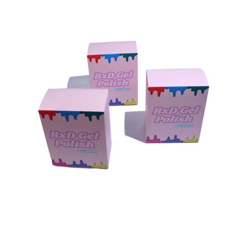 Embalagem de produtos de beleza personalizados Caixas adequadas para unhas falsas Designs de cuidados com a pele caixa de presente caixa de papel pequena