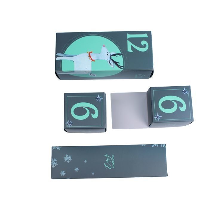 Caixas impressas personalizadas adequadas para o Natal Caixas de mistério personalizadas para cuidados de pele