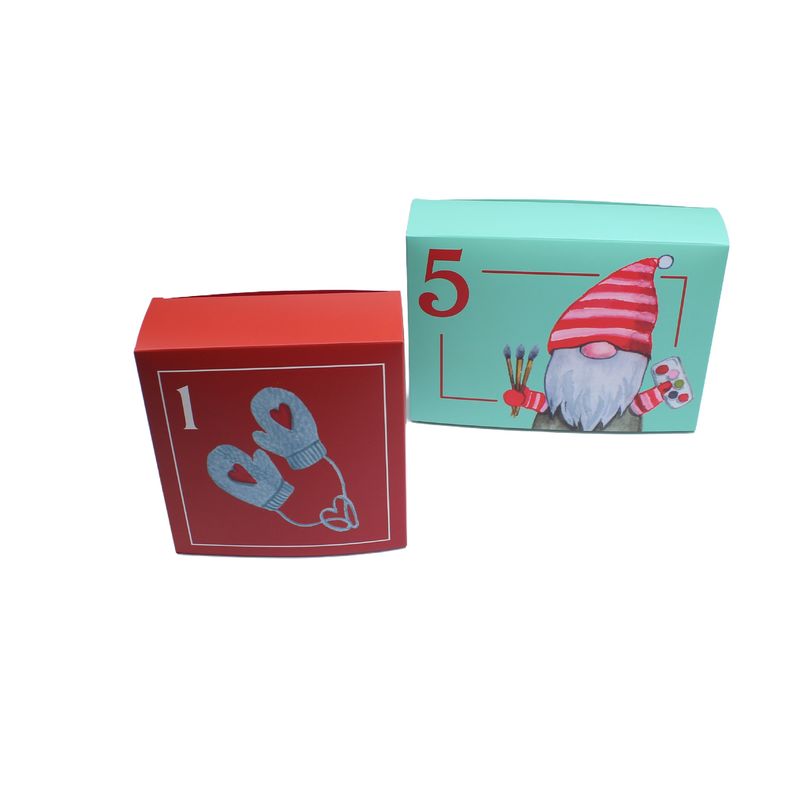 caixa de papel personalizada
para a caixa do calendário de advento de Natal