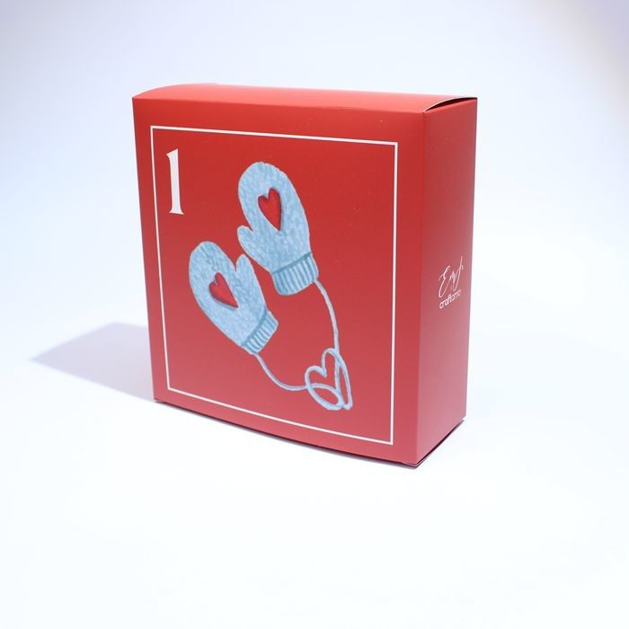 Caixas de embalagem pequenas Caixas de mistério personalizadas para cuidados de pele e caixas de calendário de Natal