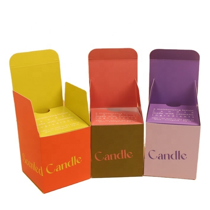 Caixas de Embalagem de Velas de Luxo Personalizadas por Atacado, Caixas de Presente para Velas com Papel Reciclado e Impressão de Logotipo
