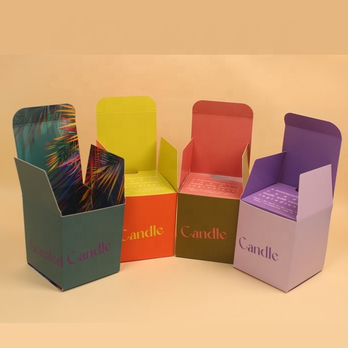 Caixas de Embalagem de Velas de Luxo Personalizadas por Atacado, Caixas de Presente para Velas com Papel Reciclado e Impressão de Logotipo