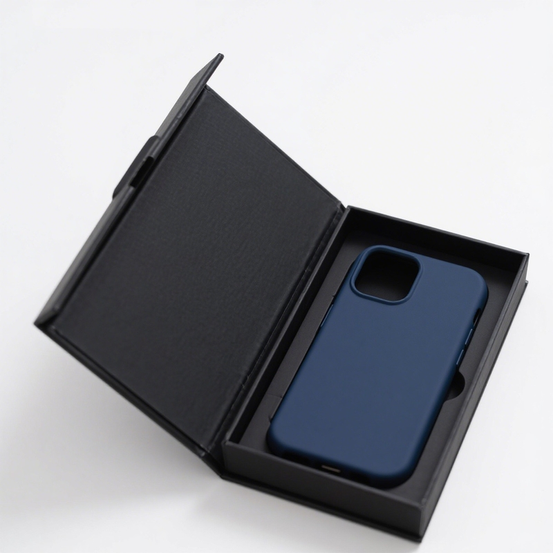 Caixa de embalagem de capa traseira móvel personalizada Caixa de embalagem de caixa de telefone móvel Kraft Paper 21x10x6cm