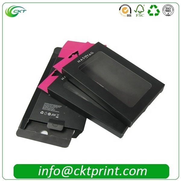 Caixas de presente de papelão personalizadas com janela transparente, caixa de presente profissional com janela de PVC