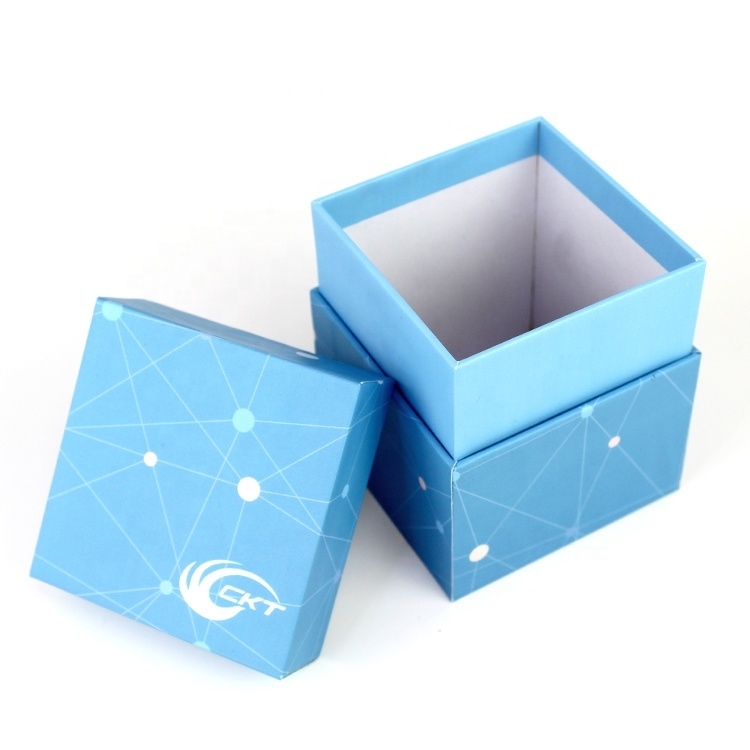 Caixa de presente de papelão reciclável personalizada com tampa, caixa de papelão quadrada profunda com tampa 25x25 cm