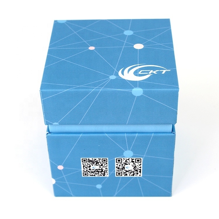 Caixa de presente de papelão reciclável personalizada com tampa, caixa de papelão quadrada profunda com tampa 25x25 cm