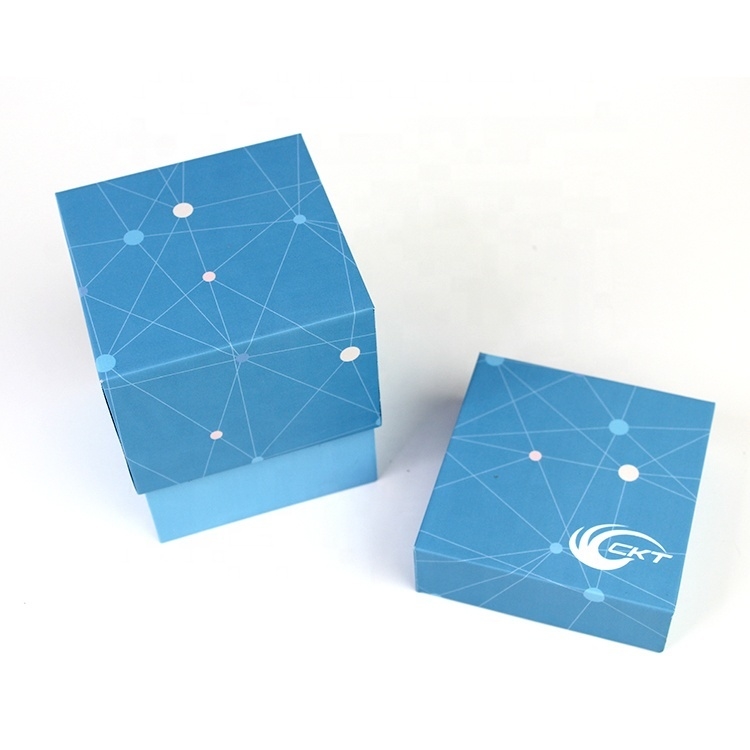 Caixa de presente de papelão reciclável personalizada com tampa, caixa de papelão quadrada profunda com tampa 25x25 cm