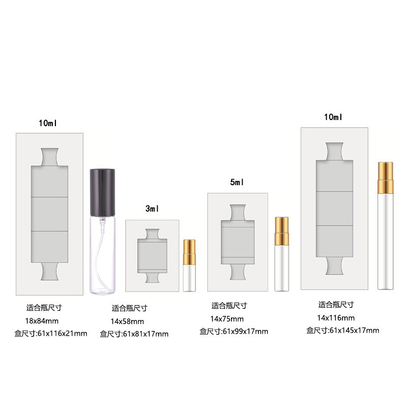 Caixa de Perfume Artesanal de 3ml 2ml 5ml com Personalização de Cores Dupla Face e Materiais Ecológicos