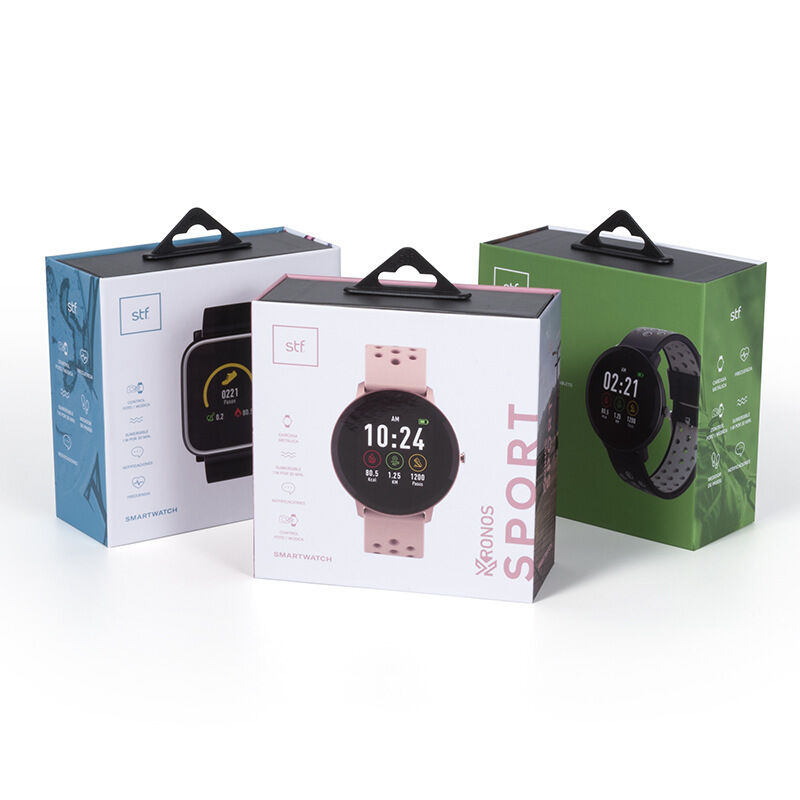 Logotipo personalizado Caixa de presente de papelão reciclado de luxo para embalagem de caixa de banda de relógio inteligente