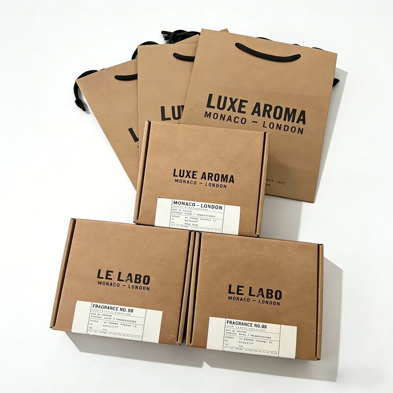 Caixa de embalagem de perfume impressa personalizada ecológica com inserção interna para garrafa de 50 ml OEM por atacado