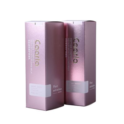 Caixas de embalagem de cosméticos de luxo com cor dourada rosa