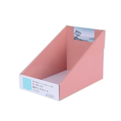 Caixas de exposição onduladas feitas sob encomenda imprimindo deslocadas do produto dos suportes de exposição da loja do cartão