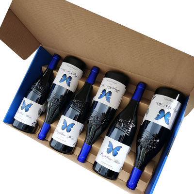 As caixas de presente resistentes do encarregado do envio da correspondência imprimiram o vinho feito sob encomenda colorido de 6 blocos